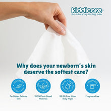 Load image into Gallery viewer, Kiddicare Water Baby Wipes
